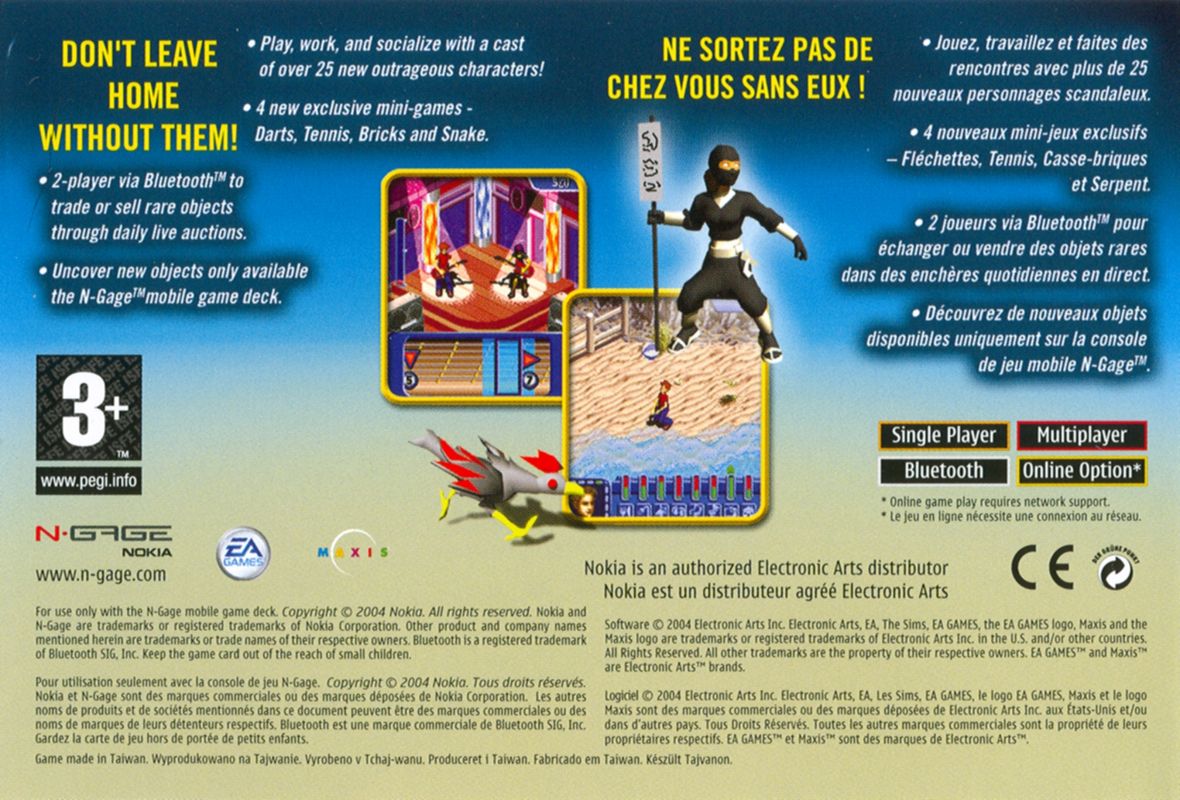 Back Cover for The Sims: Bustin' Out (N-Gage)