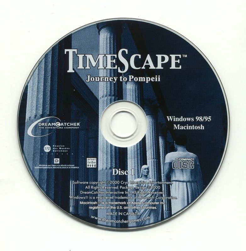 Media for TimeScape: Journey to Pompeii (Macintosh and Windows): Disc 1