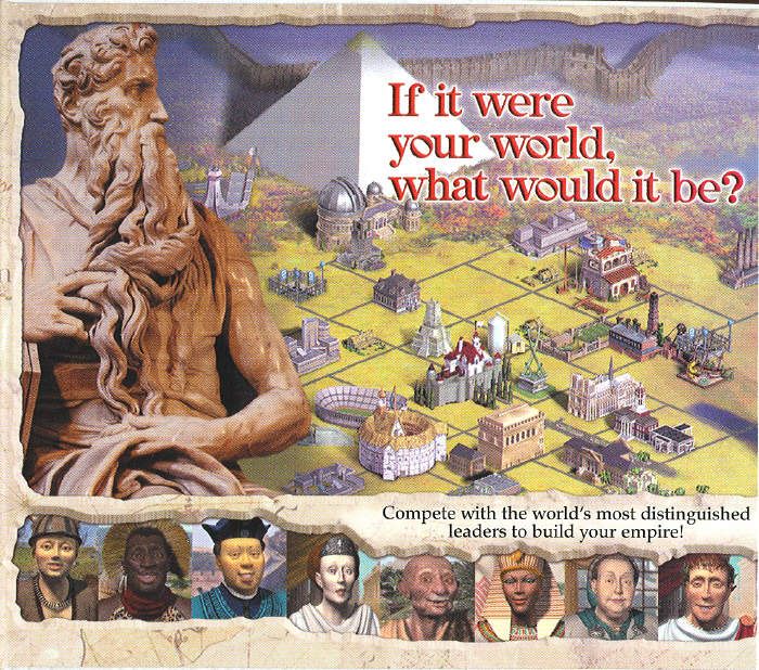 Inside Cover for Sid Meier's Civilization III (Windows) (Budget release): Left Flap