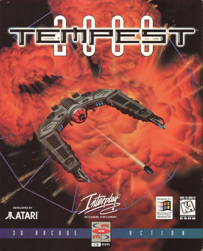 Front Cover for Tempest 2000 (DOS and Windows)