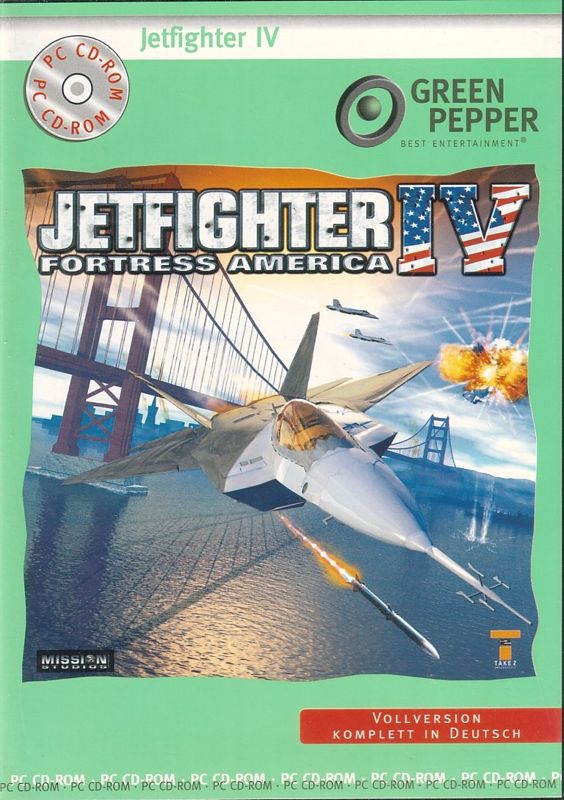Front Cover for JetFighter IV: Fortress America (Windows) (Green Pepper budget release)