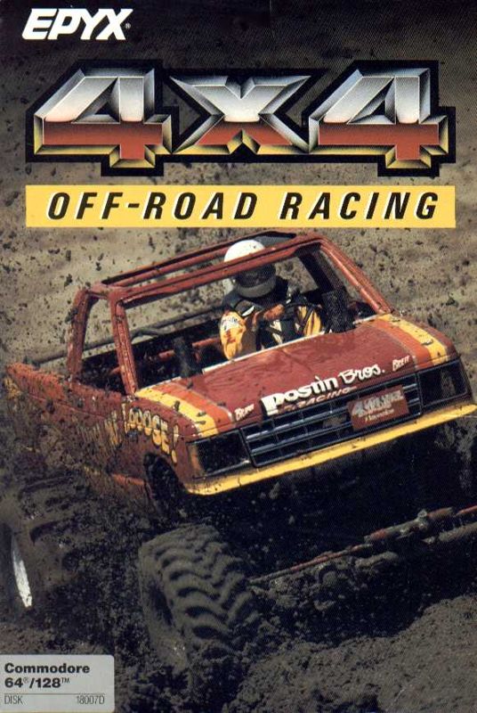 Front Cover for 4x4 Off-Road Racing (Commodore 64)
