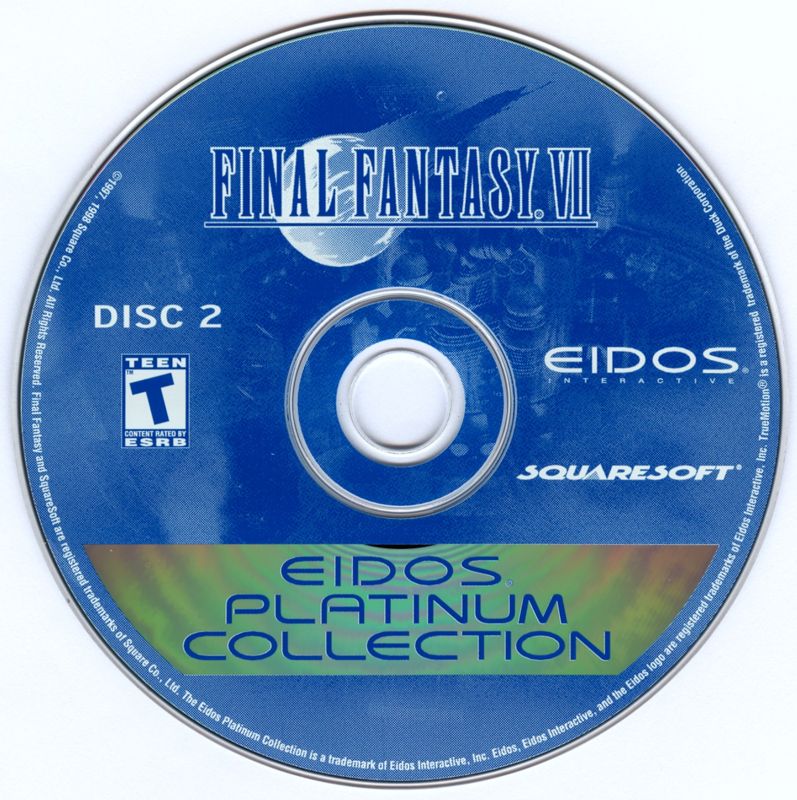 Media for Final Fantasy VII (Windows) (Eidos Platinum Collection release): Disc 2