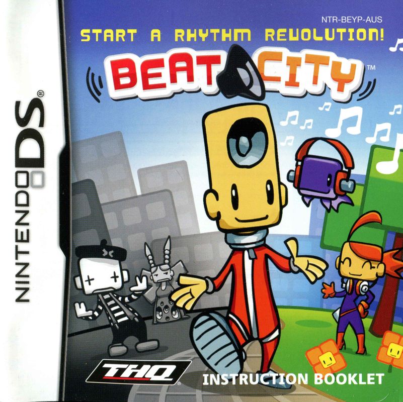 Manual for Beat City (Nintendo DS): Front