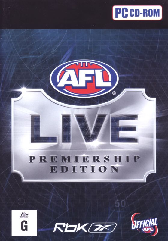 Front Cover for AFL Live: Premiership Edition (Windows) (Promotional Reebok release)