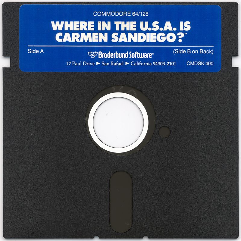 Media for Where in the U.S.A. Is Carmen Sandiego? (Commodore 64)