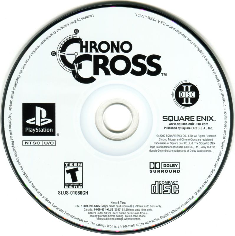 Media for Chrono Cross (PlayStation) (Greatest Hits release (Reissue)): Disc II