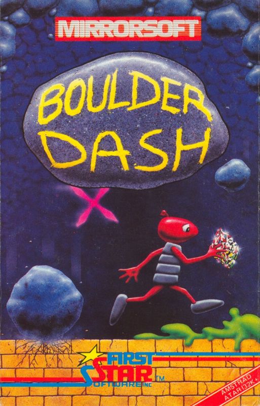 Front Cover for Boulder Dash (Amstrad CPC and Atari 8-bit)