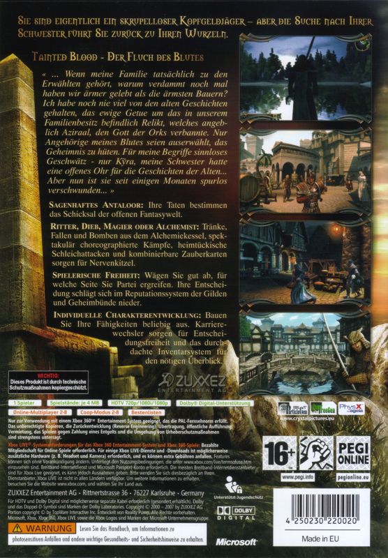 Other for Two Worlds (Royal Edition) (Xbox 360): Keep Case - Back Cover