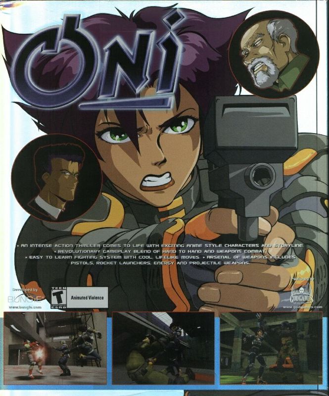 Back Cover for Oni (Windows)