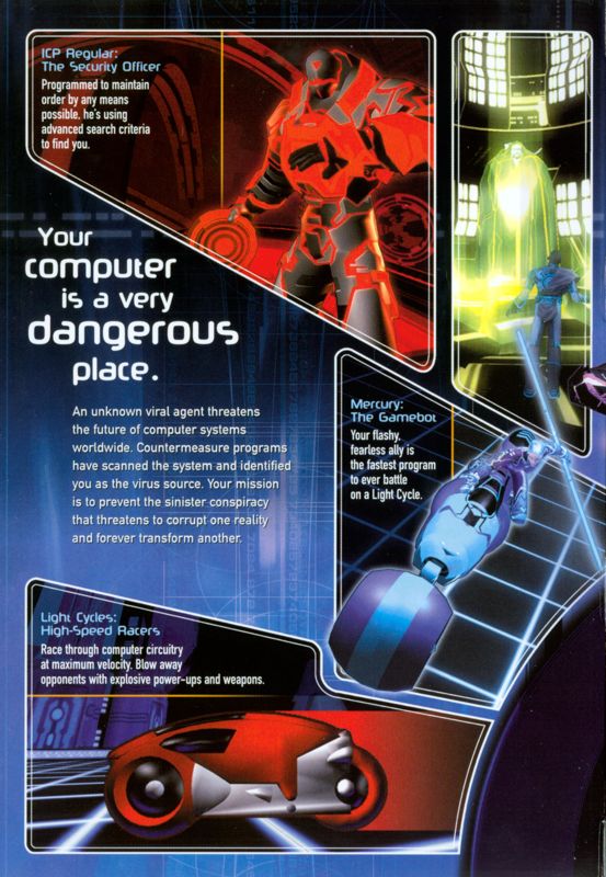 Inside Cover for Tron 2.0 (Windows): Left Flap