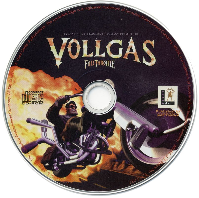 Media for Full Throttle (DOS) (CD-ROM release)