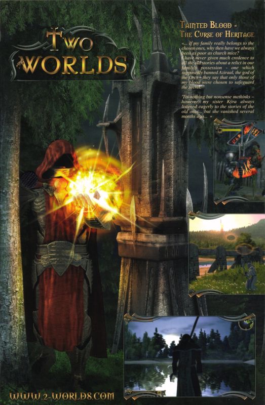 Inside Cover for Two Worlds (Royal Edition) (Xbox 360): Left Flap