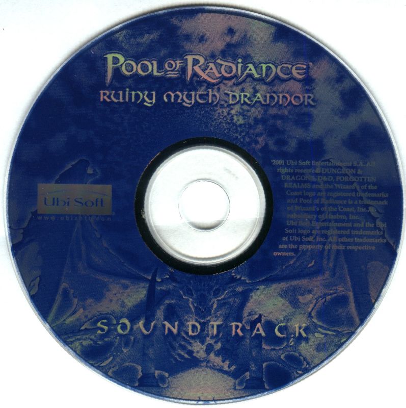 Media for Pool of Radiance: Ruins of Myth Drannor (Windows): Soundtrack