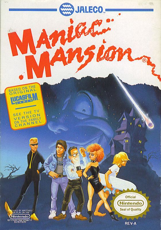 Front Cover for Maniac Mansion (NES)