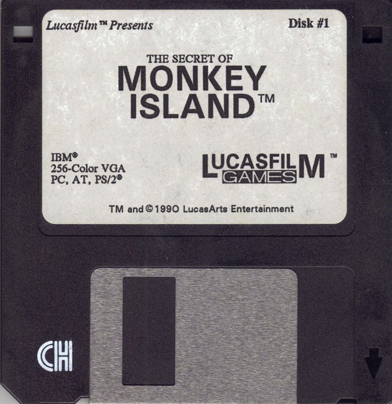 Media for The Secret of Monkey Island (DOS) (3.5" VGA Version): Disk 1/3