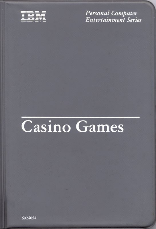 Front Cover for Casino Games (DOS) (Plastic Folder)
