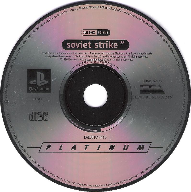 Media for Soviet Strike (PlayStation) (Platinum release)