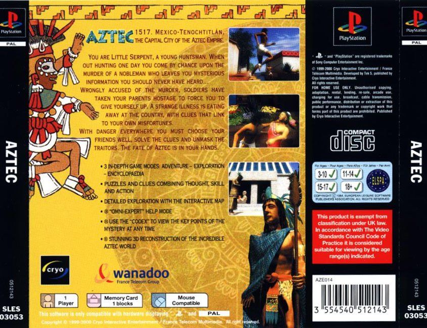 Back Cover for The Sacred Amulet (PlayStation)