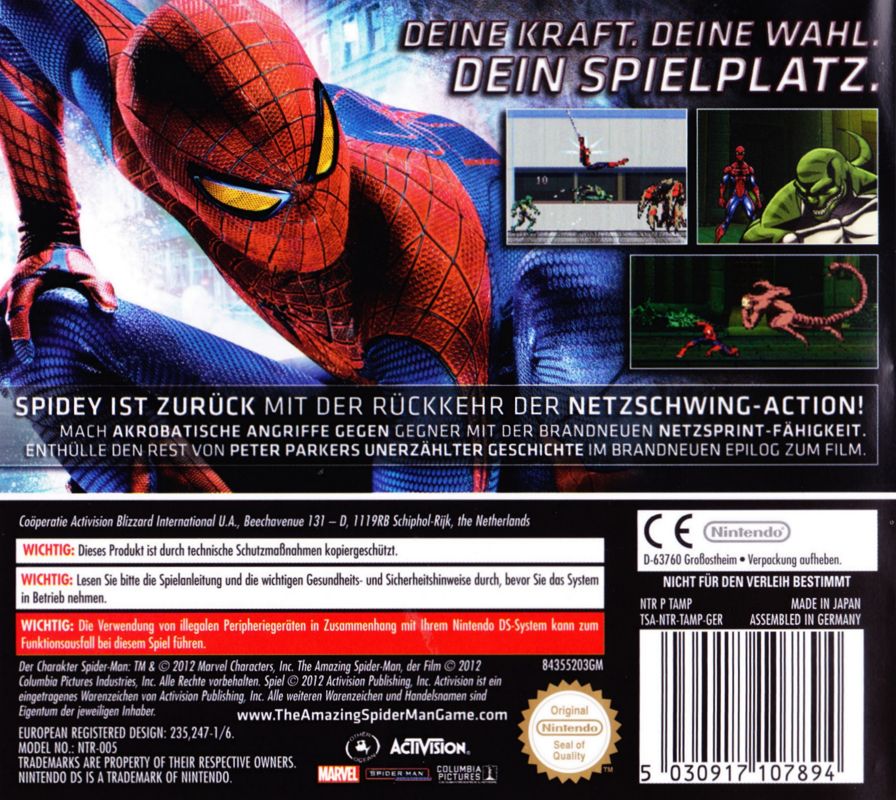 The amazing deals spider man ds