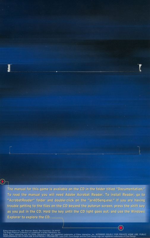 Other for Final Fantasy VII (Windows) (Eidos Platinum Collection release): Disc Holder - Left Flap