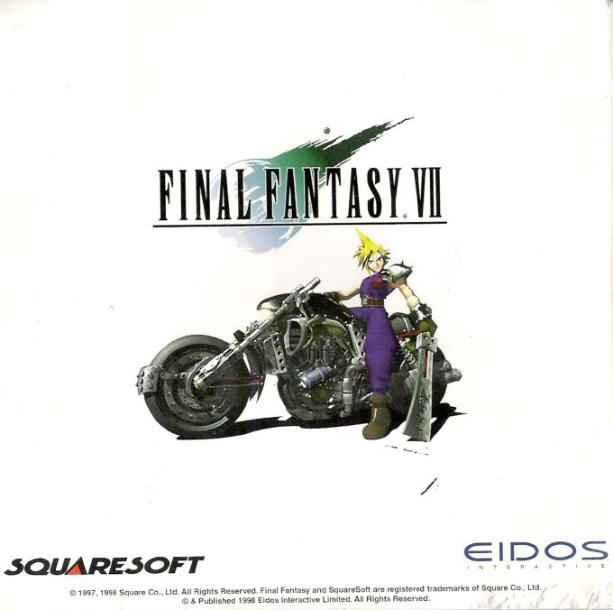 Other for Final Fantasy VII (Windows): Jewel Case - Inlay