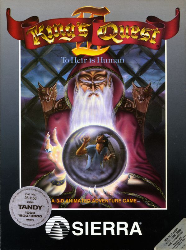Front Cover for King's Quest III: To Heir is Human (DOS)