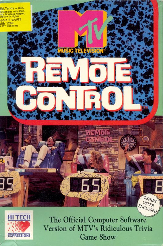 Front Cover for Remote Control (Apple II and DOS)