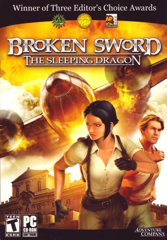 Front Cover for Broken Sword: The Sleeping Dragon (Windows) (Editor's Choice Package)