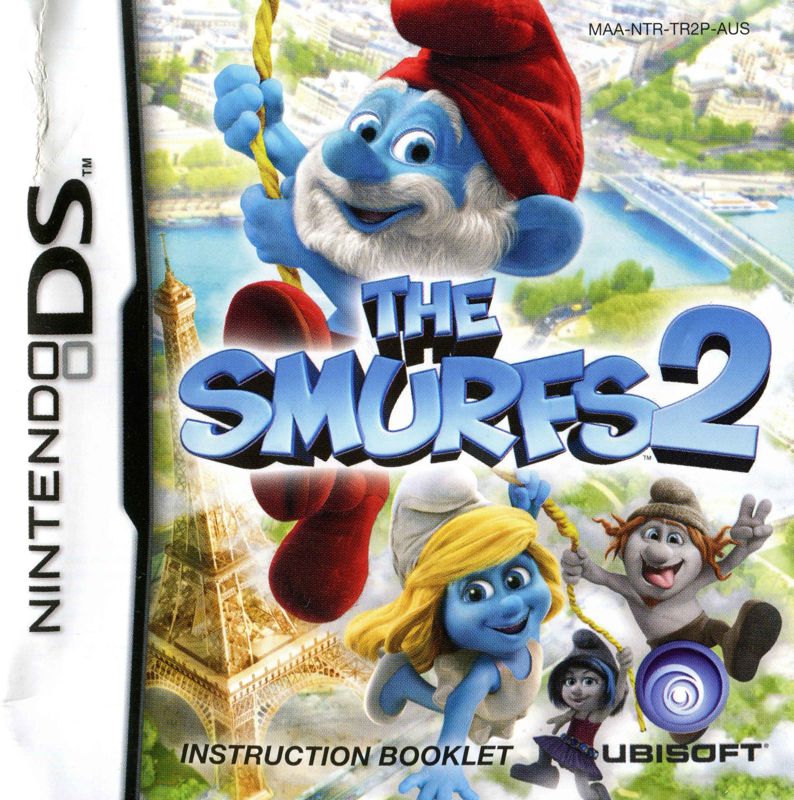 Manual for The Smurfs (Nintendo DS): Front
