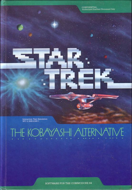 Front Cover for Star Trek: The Kobayashi Alternative (Commodore 64) (Hardcover Book)
