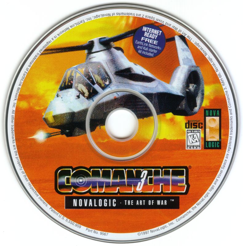 Media for Comanche 3 (DOS)