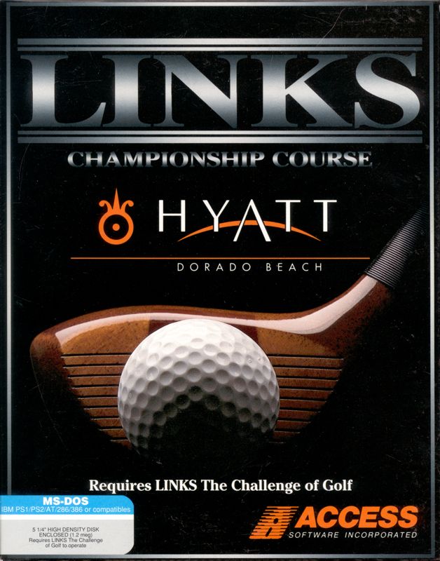 Front Cover for Links: Championship Course - Hyatt Dorado Beach (DOS) (5.25" disk release)