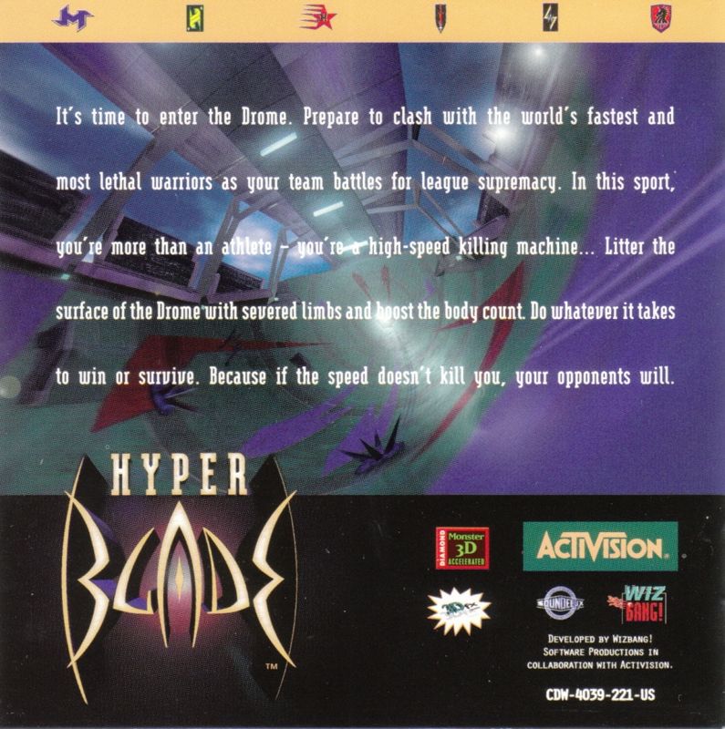 Other for HyperBlade (Windows) (Diamond Monster 3D OEM Version): Jewel Case - Front Inlay