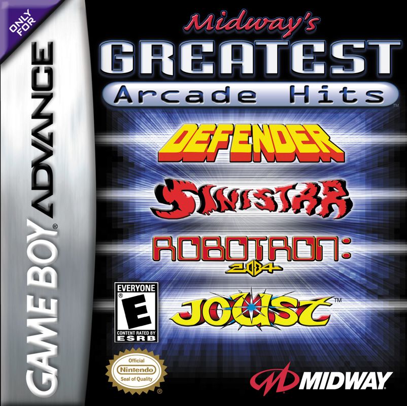 Front Cover for Midway's Greatest Arcade Hits (Game Boy Advance)