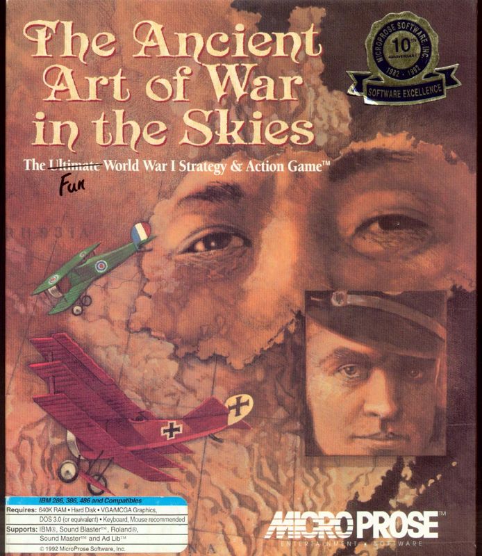 Front Cover for The Ancient Art of War in the Skies (DOS)