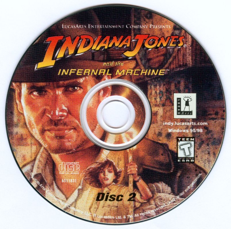 Media for Indiana Jones and the Infernal Machine (Windows): Disc 2