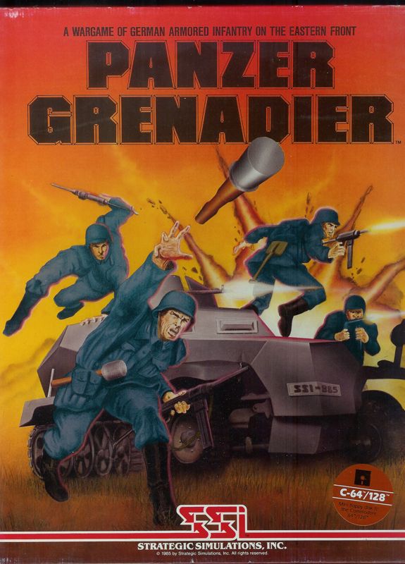 Front Cover for Panzer Grenadier (Commodore 64)