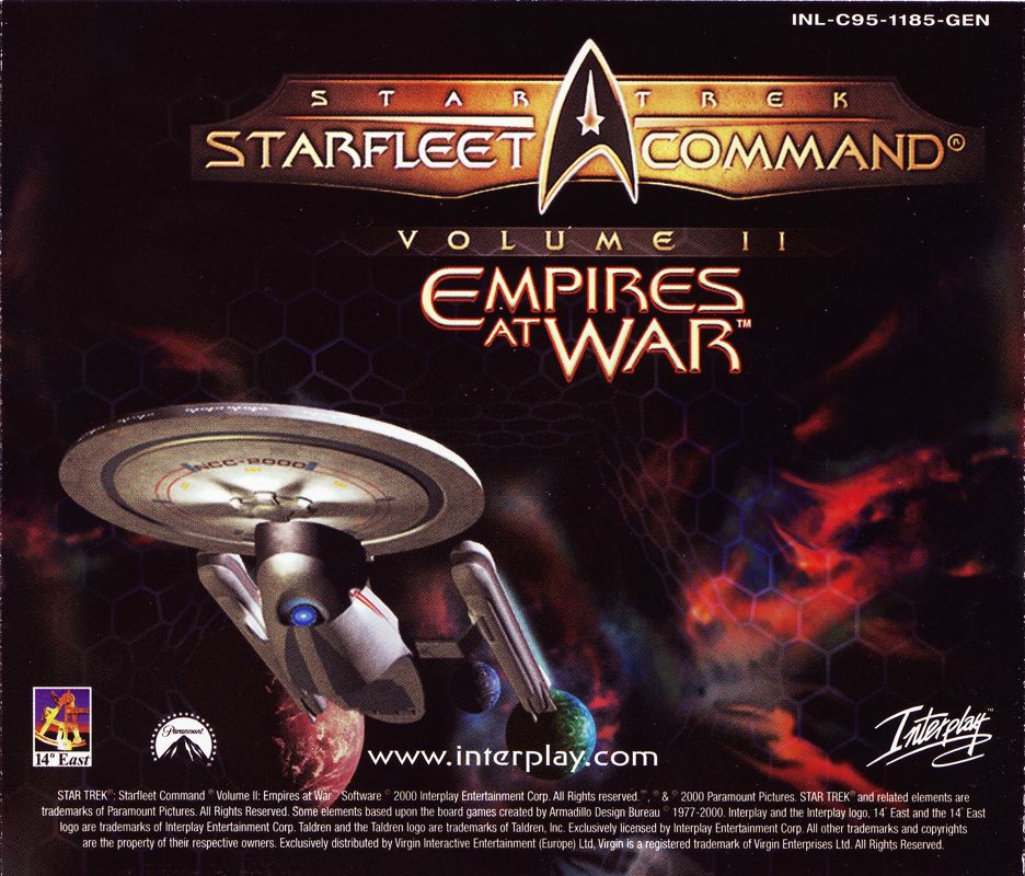 Other for Star Trek: Starfleet Command Volume II - Empires at War (Windows): Jewel Case - Back