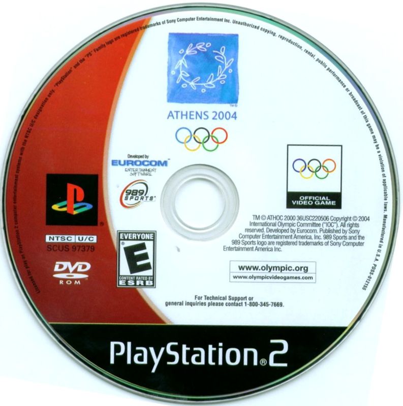 Media for Athens 2004 (PlayStation 2)