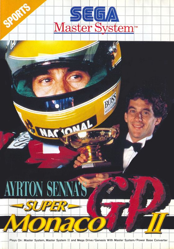 Front Cover for Ayrton Senna's Super Monaco GP II (SEGA Master System)
