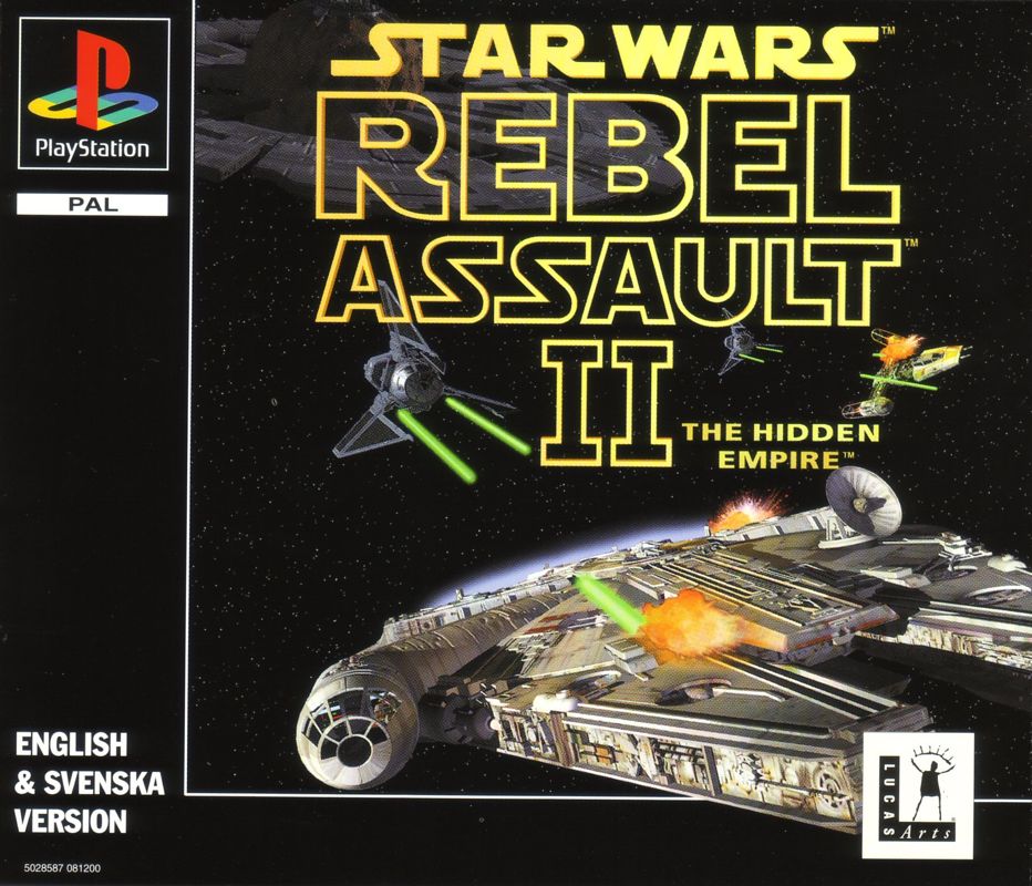 Front Cover for Star Wars: Rebel Assault II - The Hidden Empire (PlayStation)