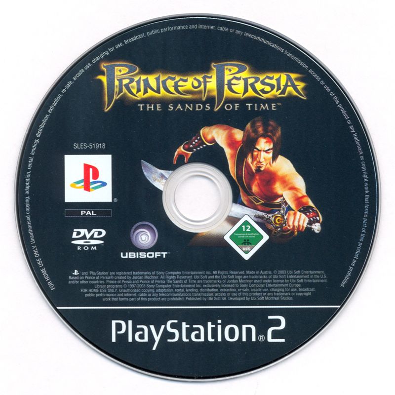 Media for Prince of Persia: The Sands of Time (PlayStation 2)