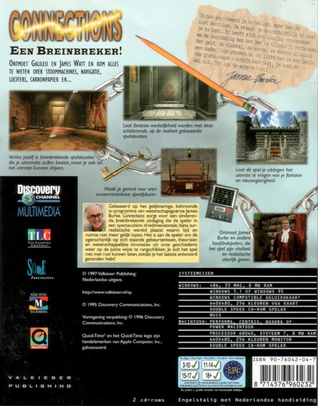 Back Cover for Connections (Macintosh and Windows and Windows 3.x)