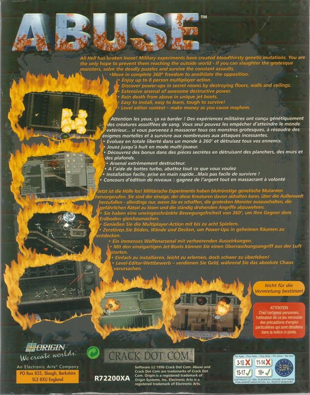 Back Cover for Abuse (DOS)