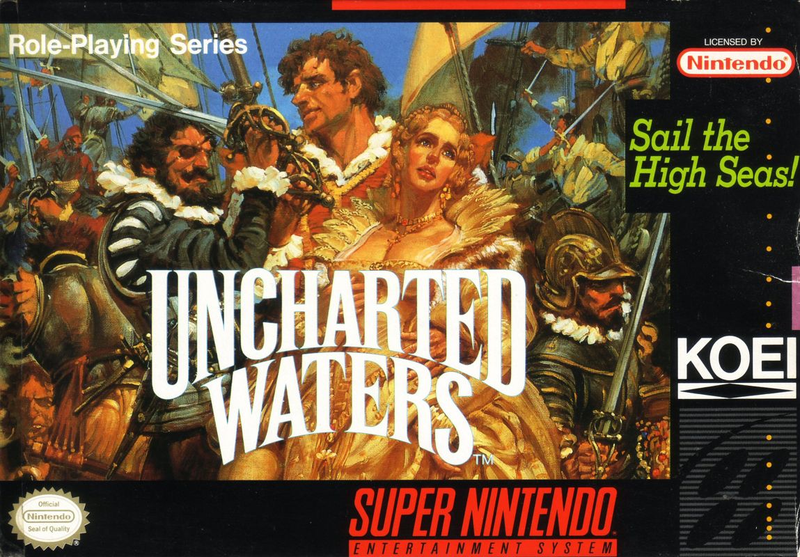 Front Cover for Uncharted Waters (SNES)