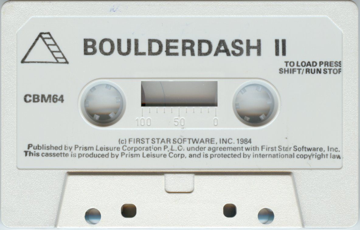 Media for Boulder Dash II: Rockford's Revenge (Commodore 64) (Budget re-release)