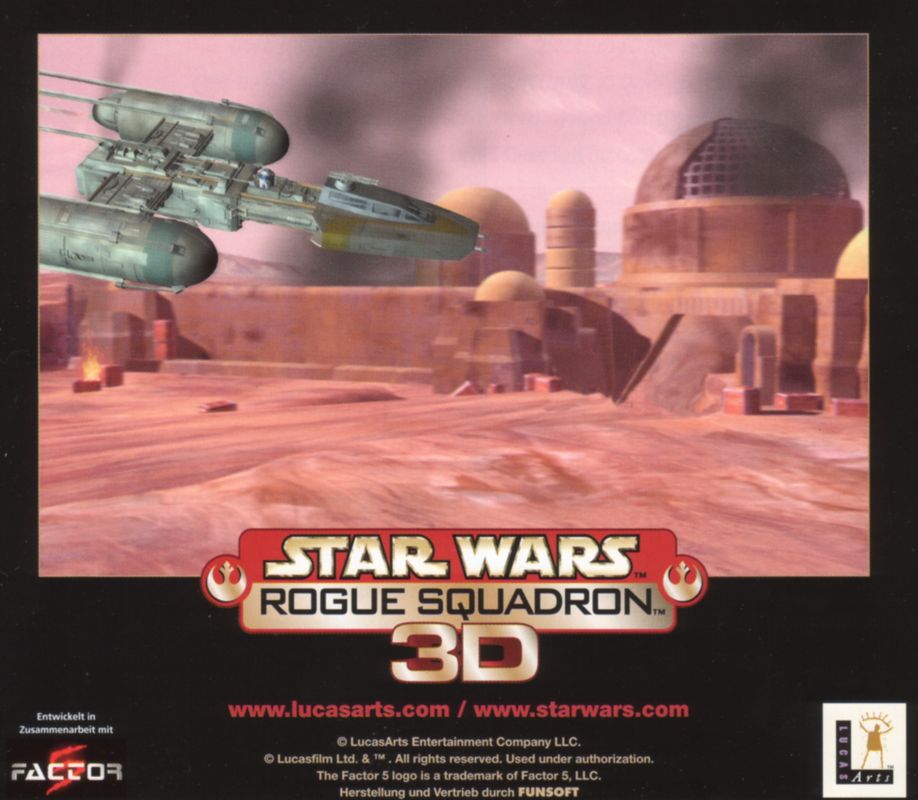 Other for Star Wars: Rogue Squadron 3D (Windows): Jewel Case - Back