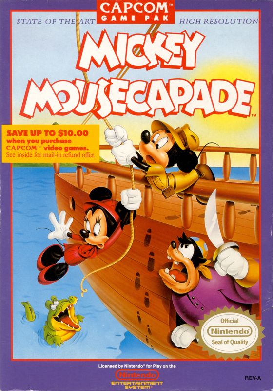 Front Cover for Mickey Mousecapade (NES)