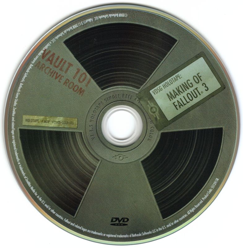 Extras for Fallout 3 (Collector's Edition) (Windows): Making-Of DVD